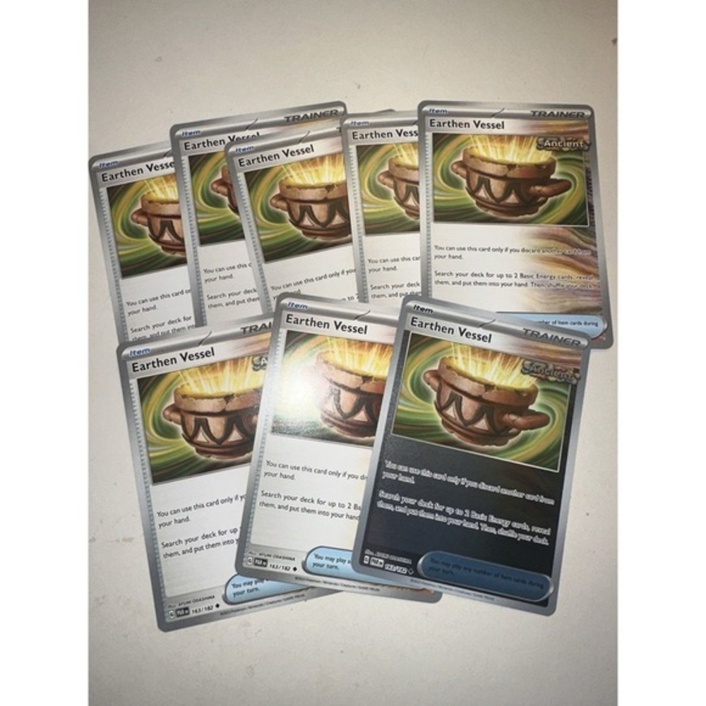 8x EARTHEN VESSEL PLAYSET 163/182 POKEMON TCG PAR NM One holo! 22Y